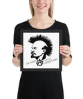 Punks Live Forever Lenin Framed poster