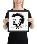 Punks Live Forever Lenin Framed poster