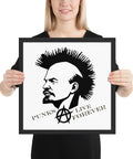 Punks Live Forever Lenin Framed poster