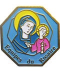 Equipes du Rosaire Pin Badge Christian Vintage