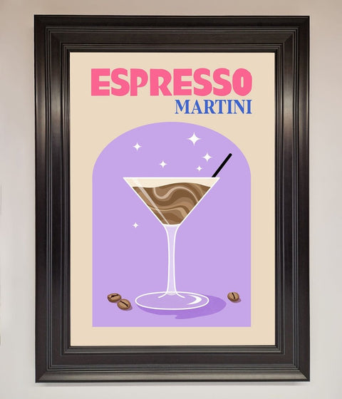 Espresso Martini Lilac Framed Print