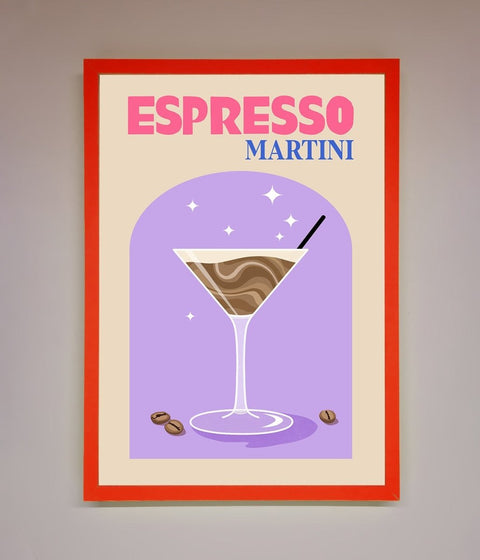 Espresso Martini Lilac Framed Print