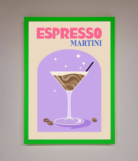 Espresso Martini Lilac Framed Print