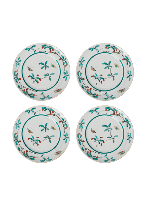 Famille Verte Dessert Plates - Set of 4