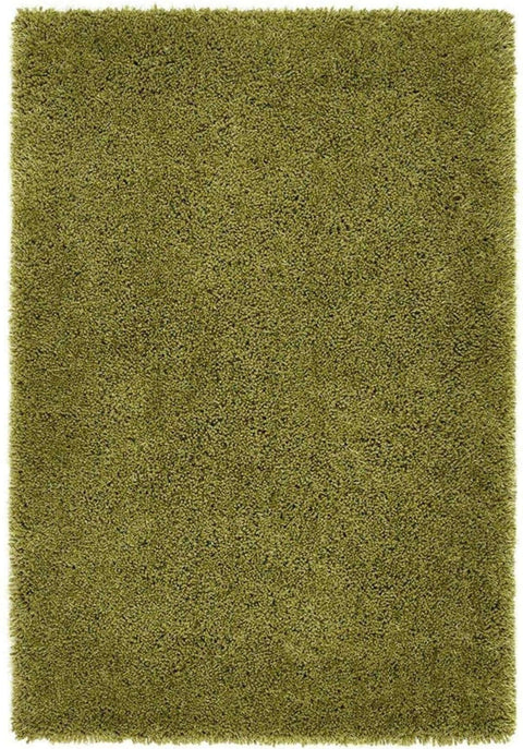 Chicago Olive Green Shaggy Rug