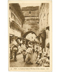 Fez, Morocco Postcard – Le Souk du Tala et l’Horloge de Bou - Inania, Early 20th Century