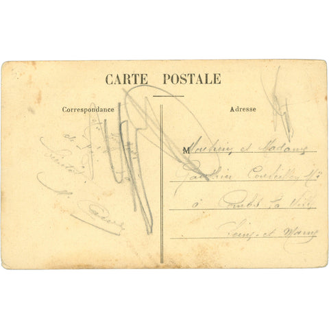 Fez, Morocco - Une Cour Intérieure du Palais de Bab - El - Boujdat Postcard