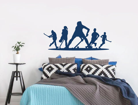 Feldhockey-Wandtattoo – Verwandeln Sie Ihren Raum mit dynamischer Sportkunst!