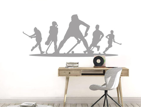 Feldhockey-Wandtattoo – Verwandeln Sie Ihren Raum mit dynamischer Sportkunst!
