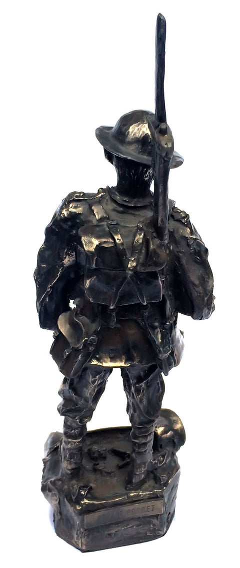 World War 1 Tommy Cold Cast Bronze Military Sculpture Statue.
