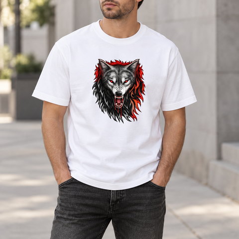 Fire Wolf Heavyweight Organic Cotton T-Shirt
