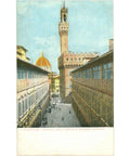 Firenze, Italy – Portico degli Uffizi e Palazzo Vecchio – Postcard Mid - 20th Century