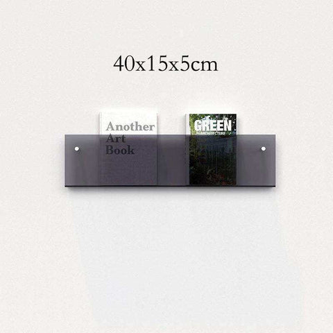 Floating Acrylic Magazine Holder