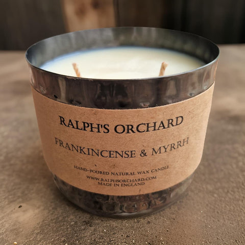2-Wick Dimpled Black Candles