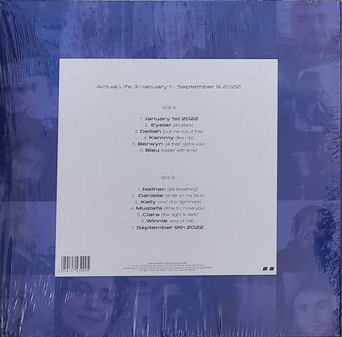Fred again.. – Actual Life 3 (January 1–September 9 2022) [12″ Clear Vinyl LP, 2023] Electronic / House