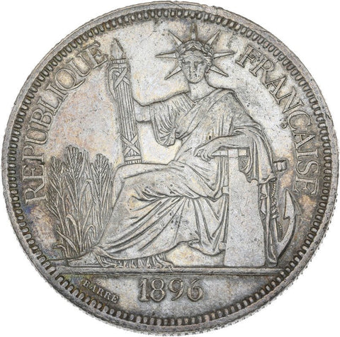 French Indochina. Piastre de commerce 1896 - A