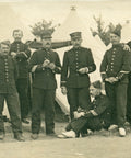 French Soldiers in Military Camp – Early 20th Century WW1 Era Postcard