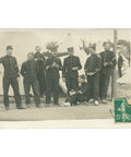 French Soldiers in Military Camp – Early 20th Century WW1 Era Postcard
