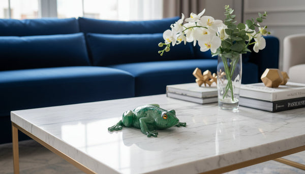 Resin Frog Ornament — Handmade Art Piece