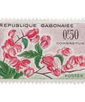 Gabon Stamp 1961 0.5 Central African CFA franc Bushwillow (Combretum grandiflorum) Flowers