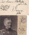 General August von Mackensen - Original - Autograph auf Brief und zusätzlich 2 Extras - 1915