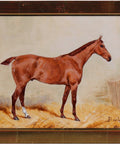 George Paice (London 1854 - 1925) - Race horse “Bushley“ in the stable