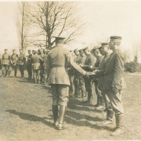 German Army Military Ceremony or Inspection – WW1 Era Postcard