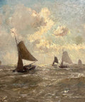 German Grobe (1857 - 1938) - Zeilschepen op zee