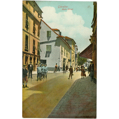 Gibraltar – Main Street – Postcard Early 20th Century