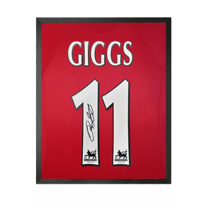 Ryan Giggs Signed Manchester United Shirt Compact Frame