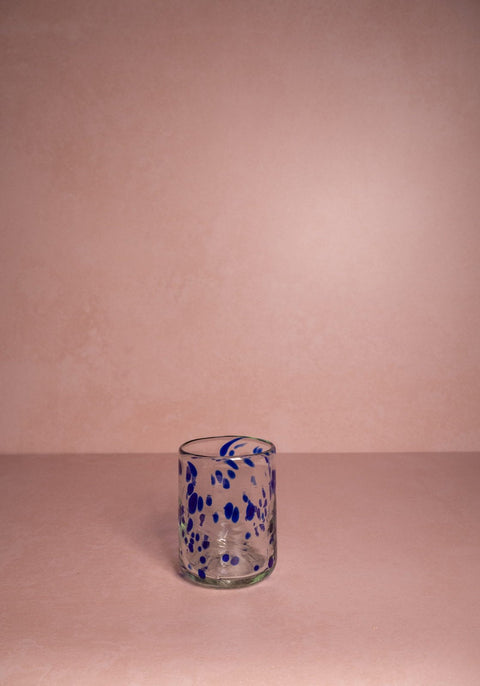 Louisa Confetti Tumbler, Blue - Set of 4