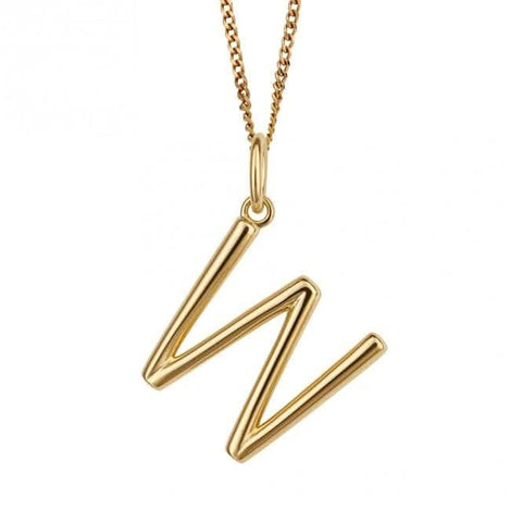 Pendentif lettre initiale X plaqué or P5150