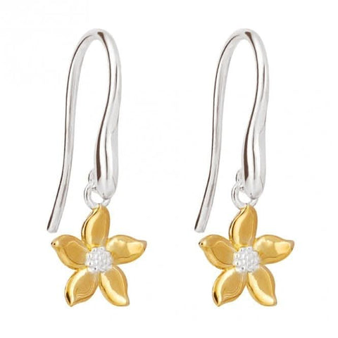Vergoldete Jasmin-Ohrhänger E6265