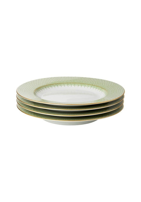 Green Apple Lace Dinner Plates - Set of 4