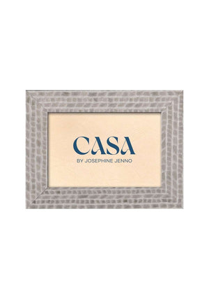 Grey Patterned Photo Frame 6x4"