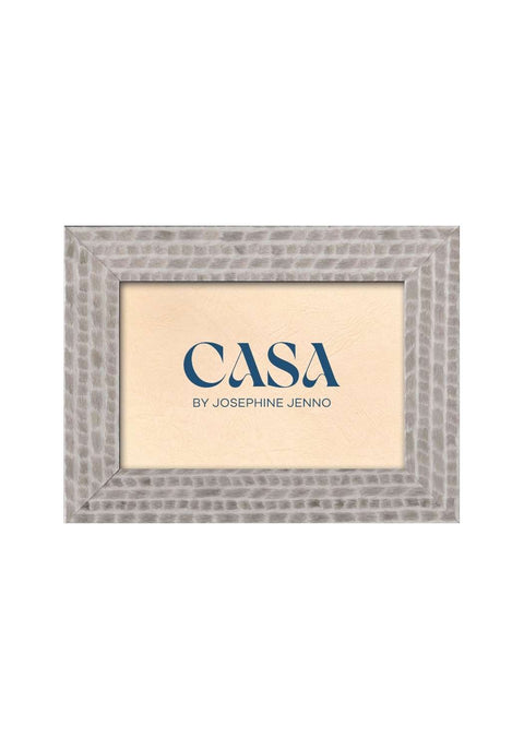 Grey Patterned Photo Frame 6x4"