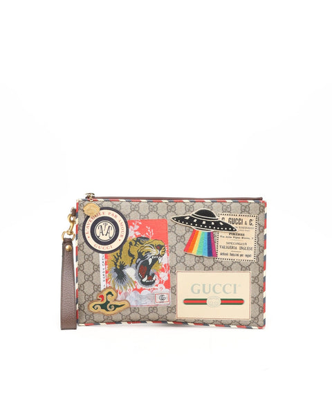 Gucci Supreme Courrier Clutch