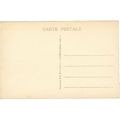 Guercif, Morocco Postcard – Place Principale et l’Église, Early 20th Century