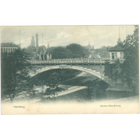 Hamburg, Germany – Kersten Miles Bridge – Postcard Early 20th Century
