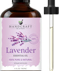 Handcraft Blends Lavender Essential Oil - Huge 118 ml - 100% Pure and Natural - Premium Grade with Glass Dropper