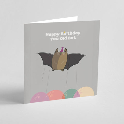 Happy You Old Bat Funny | Greeting Card