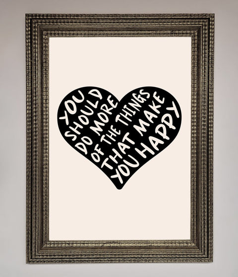 Happy Heart Framed Print