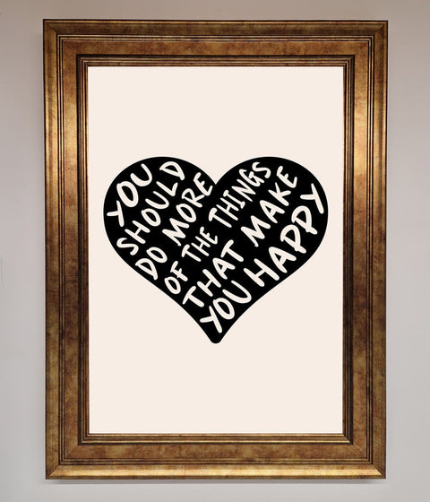 Happy Heart Framed Print