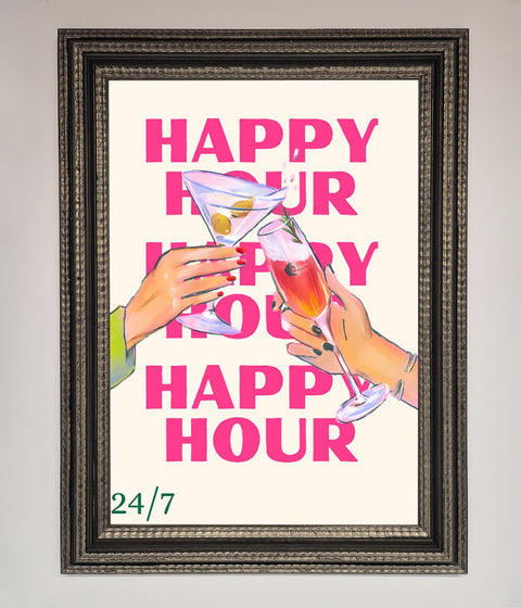 Happy Hour Framed Poster