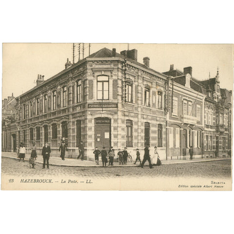 Hazebrouck, France – La Poste – Postcard Early 20th Century