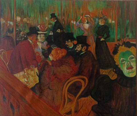 Henri de Toulouse Lautrec (1864 - 1901), after - Al Moulin Rouge - XL format