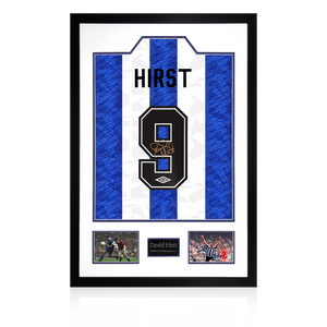 David Hirst Signed Sheffield Wednesday Shirt Premium Frame
