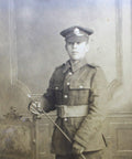History World War I British Soldier Studio Photo Army WW1 Era