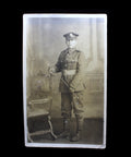 History World War I British Soldier Studio Photo Army WW1 Era