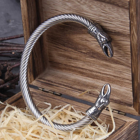 Hrafnbróðir - Viking Raven Arm Ring